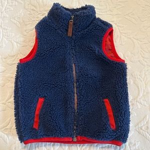 Navy blue Sherpa Vest